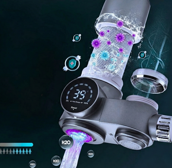 AQUESSENCE Digital Faucet Water Filter